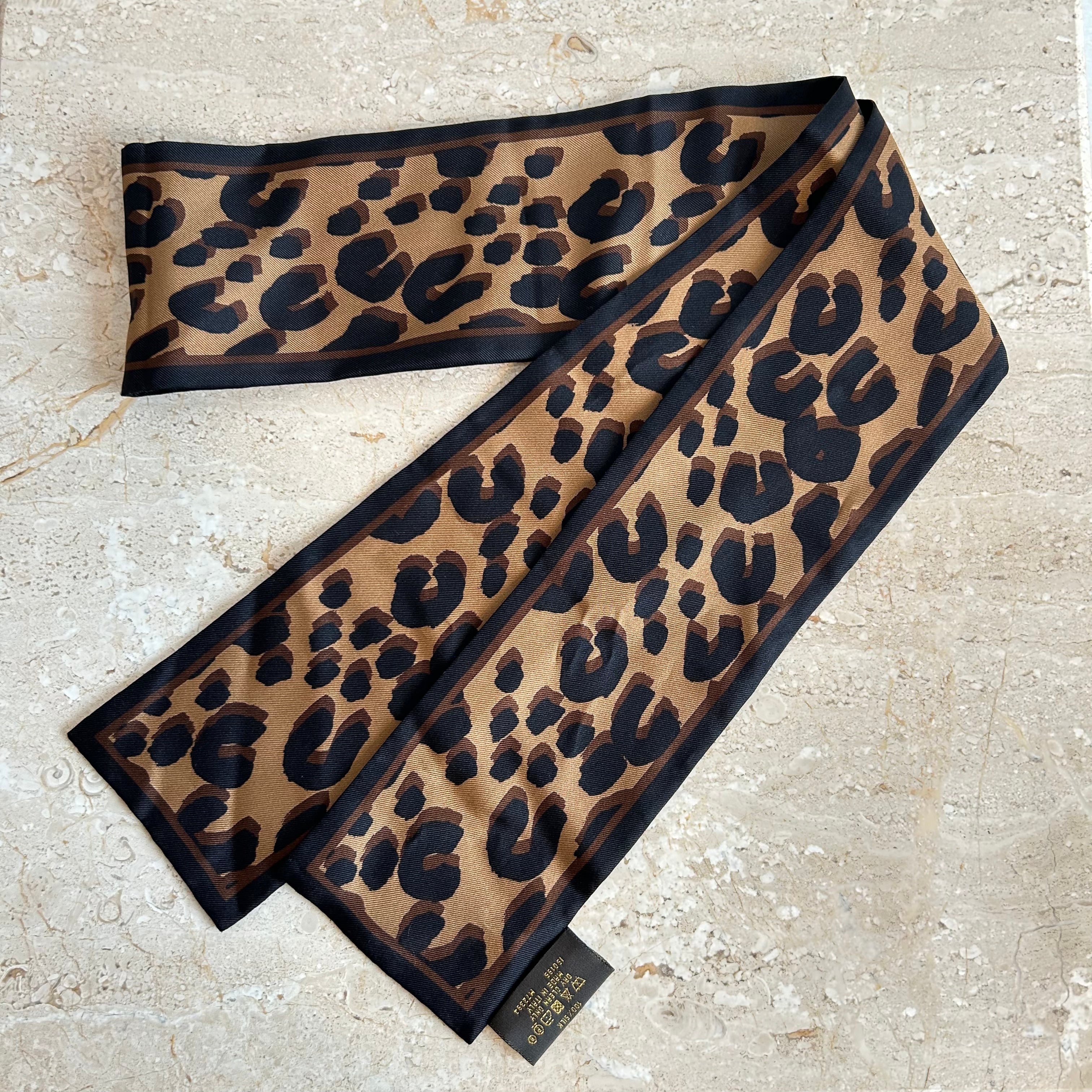 Pre-Owned LOUIS VUITTON x Stephen Sprouse Leopard Silk Bandeau