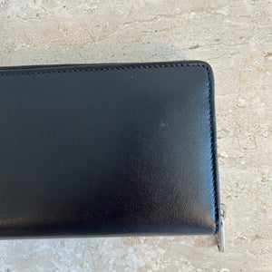 Pre-Owned GUCCI Unisex Black Rainbow Leather Wallet