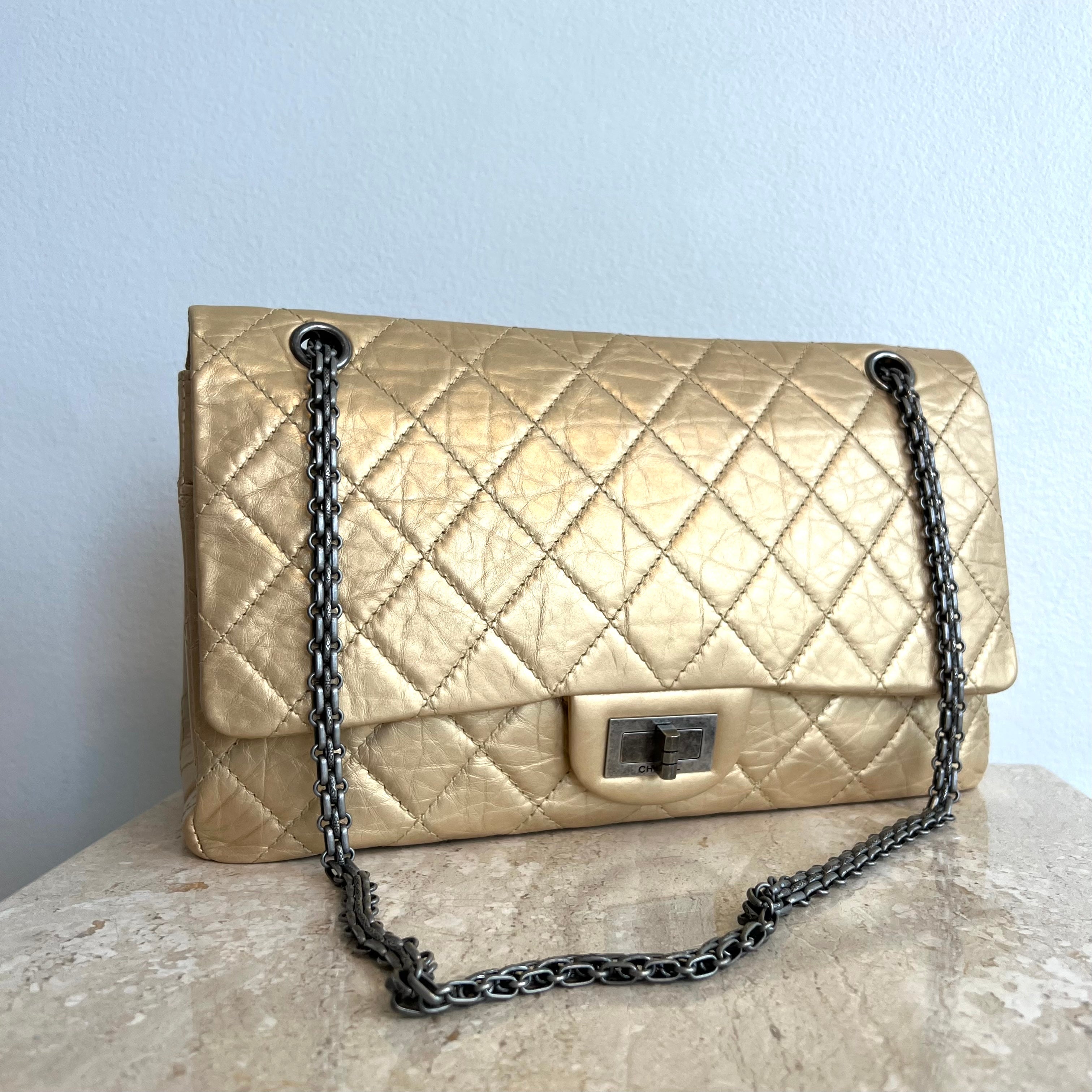 Chanel Gold Reissue 227 Double Flap Bag