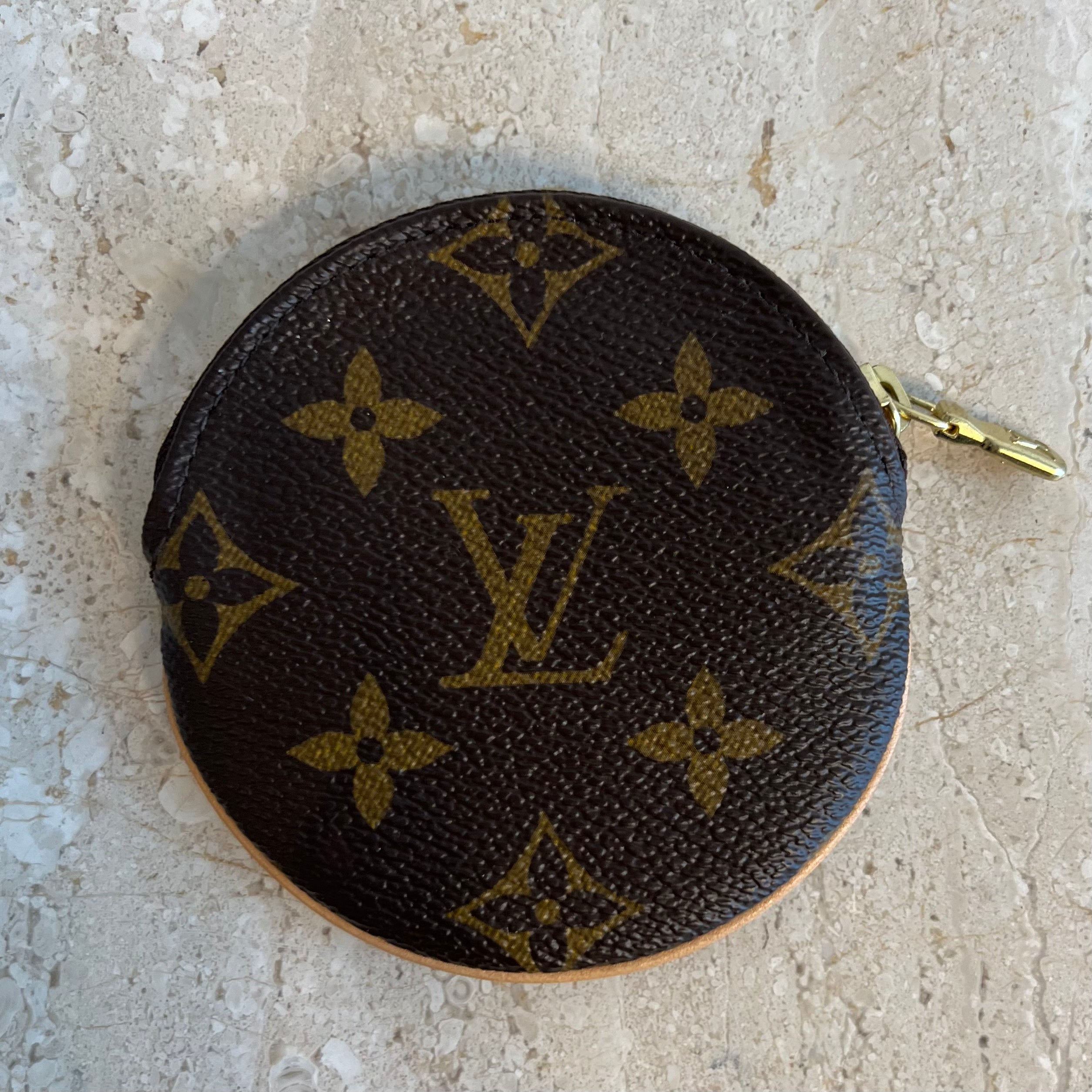 Louis Vuitton Round Coin Pouch Vivienne Bumper Car Monogram Canvas Mul