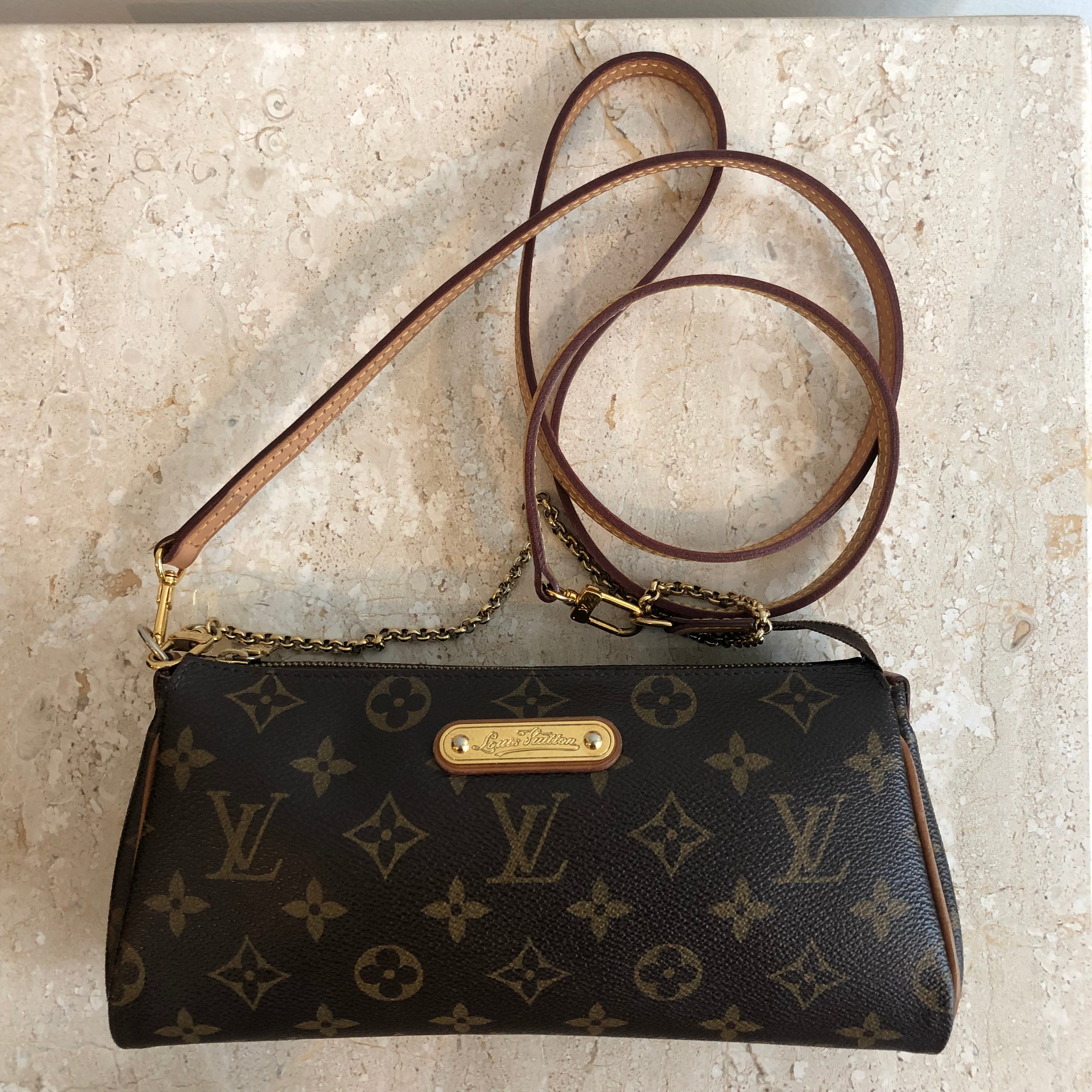 Eva cloth crossbody bag Louis Vuitton Brown in Cloth  32173818