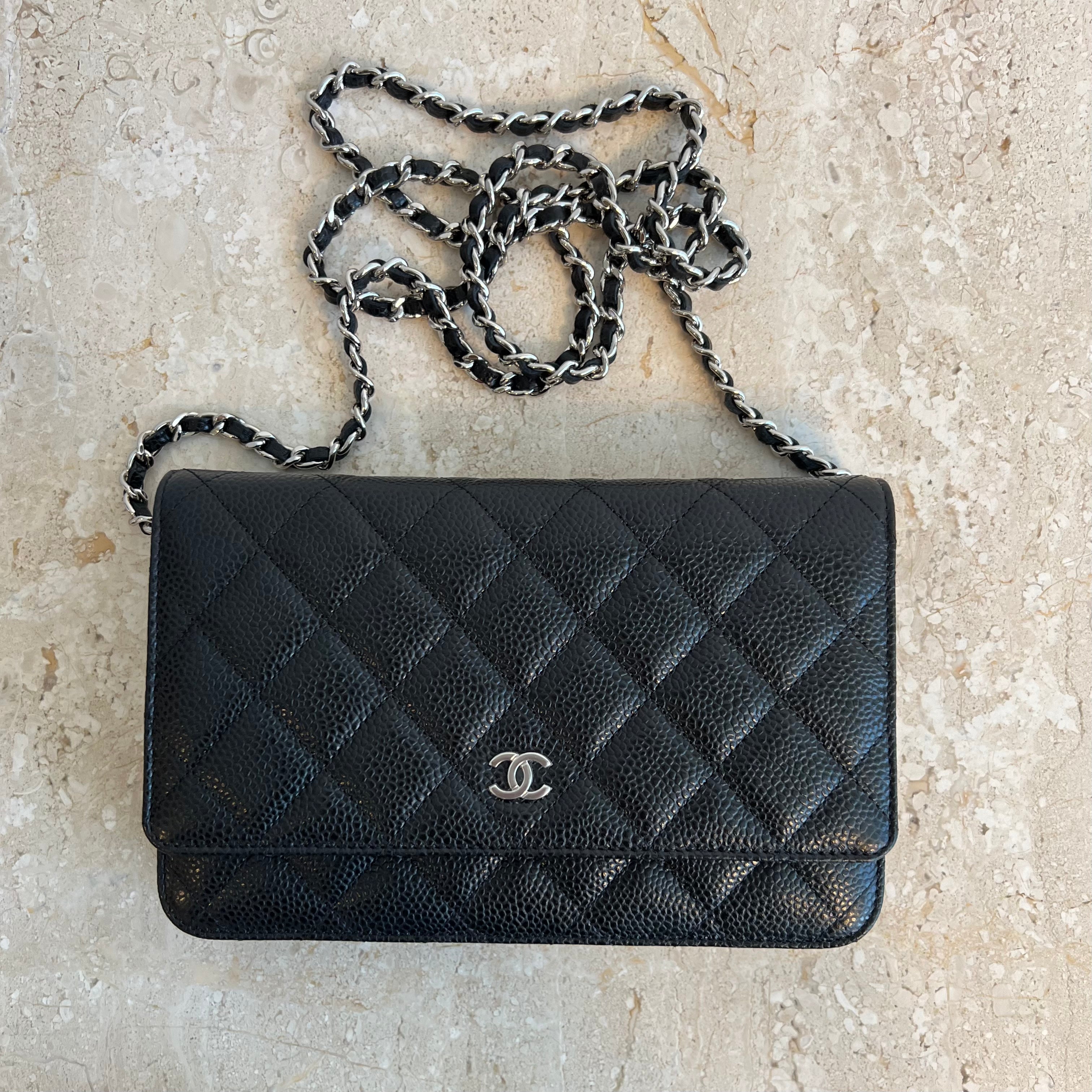 10200 Chanel classic black caviar medium double flap bag with gold  hardware  Trường THPT Anhxtanh