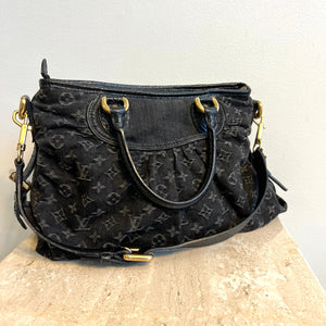 Louis Vuitton Limited Edition Denim Monogram Neo Cabby MM in Black –  Chicago Consignment